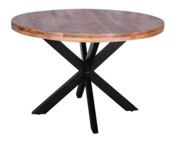 Eettafel Rond Aardse Elegantie - eettafel, Nieuw, Rond, Overige materialen