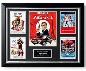 James Bond 007: A View To a Kill - Roger Moore Singed Photo, Nieuw
