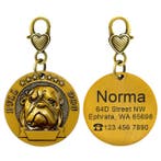 Gegraveerde Bulldog Hondenpenning, Verzamelen, Verzenden, Nieuw