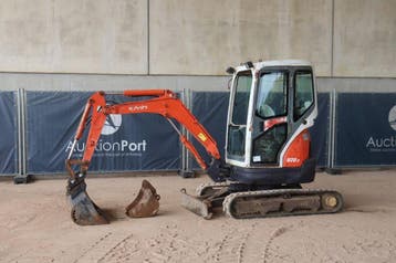 Veiling: Minigraver Kubota U20-3EU Diesel 14kW 2013, Ophalen, Graafmachine