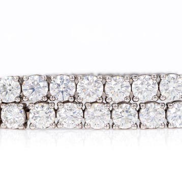 Zonder minimumprijs - Armband - 14 karaat Witgoud - 10.50ct., Nieuw