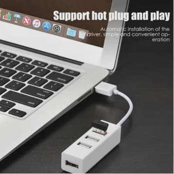 Compacte 4-Poorts USB 2.0 Hub - Vergroot de connectiviteit v, Computers en Software, Desktop Pc's, Verzenden, Nieuw