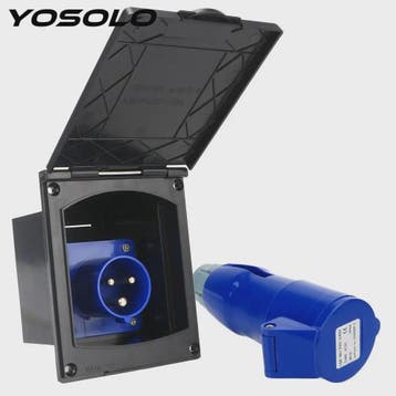 Externe RV Camper Motorhome Aansluiting met Klep - 220-240V, Verzenden, Nieuw