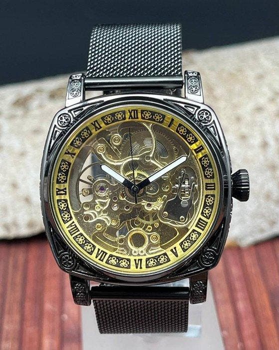 Lindberg-Sons - Antic Skeleton - Zonder minimumprijs - Heren, Sieraden, Tassen en Uiterlijk, Horloges | Heren