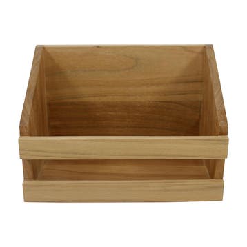 Teak Opbergrek Small 22x14x15cm, Ophalen of Verzenden, Nieuw