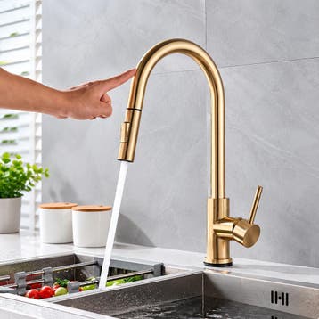 Sensor Keukenkraan met uittrekbare douchekop – warm & koud, Verzenden, Nieuw