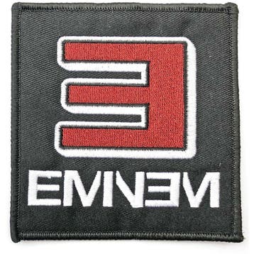 Eminem - Reversed E Logo - patch officiële merchandise, Verzamelen, Ophalen of Verzenden, Nieuw, Kleding