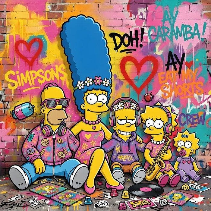 VANDAL - The Simpsons, Antiek en Kunst, Kunst | Designobjecten