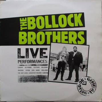 The Bollock Brothers - Live Performances (Official Bootleg), Ophalen of Verzenden, Gebruikt