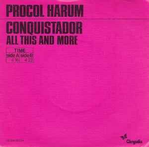 vinyl single 7 inch - Procol Harum - Conquistador, Verzenden, Zo goed als nieuw, 7 inch, Rock en Metal