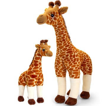 Keel Toys giraffen knuffelset - pluche - 30 en 70 cm, Verzenden, Nieuw