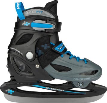 Nijdam IJshockeyschaats in Maat Verstelbaar - Zwart/Grijs -, Sport en Fitness, Schaatsen, Ophalen of Verzenden, Zo goed als nieuw