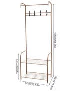 Metalen Kledingrek met Schoenenrek – Kapstok met Haken 57×30, Verzenden, Nieuw