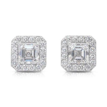 Oorbellen - 18 karaat Witgoud - 2.52ct. tw. Diamant, Nieuw