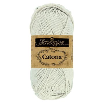 Scheepjes Catona 25g - 172 Light Silver, Ophalen of Verzenden, Nieuw, Breien of Haken, Wol of Garen