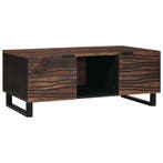 vidaXL Salontafel Walnotenhout 100 x 54 x 40 cm Bewerkt hout, Verzenden, Nieuw, 50 tot 100 cm, Minder dan 50 cm