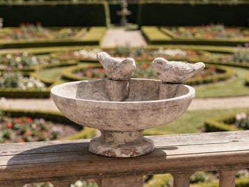 Vogelbad - beton - Voederhuisje