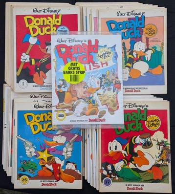 Donald Duck delen 1 t/m 54 + deel 100 geseald - De beste, Nieuw