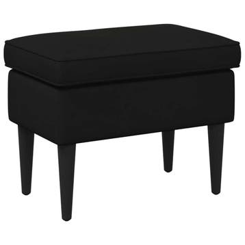 Hocker Zwart 55x35cm | Tweedekansje | OP=OP, Minder dan 50 cm, 50 tot 75 cm, Ophalen of Verzenden, Zo goed als nieuw