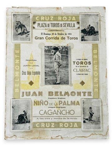 Anonymous - Cartel taurino histórico - Jaren 1930