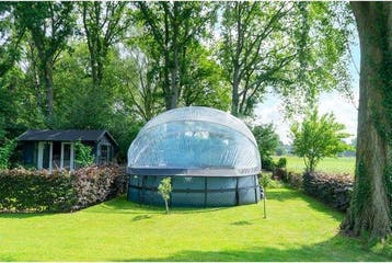 2dekans | EXIT Zwembad Overkapping ECO ø488cm - Zwembad Dome, Tuin en Terras, Ophalen of Verzenden, Zo goed als nieuw