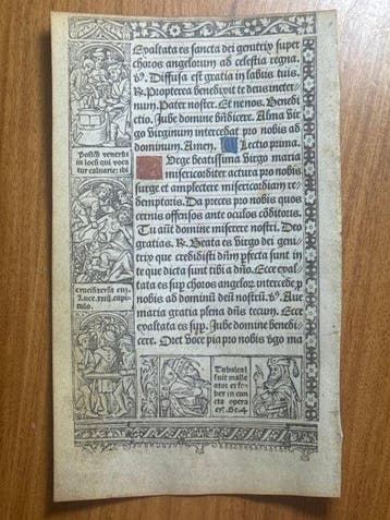 Paris, Antoine Verard - Printed Book of Hours on Vellum