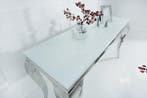 Sidetabel Moderne Barok 145cm wit zilver/ 37905, Huis en Inrichting, Tafels | Sidetables, Ophalen of Verzenden, Nieuw