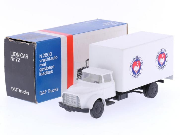 Schaal 1:50 Lion-Toys no. 75 DAF Torpedo Zwanenberg-Oss #..., Hobby en Vrije tijd, Modelauto's | 1:50, Gebruikt, Ophalen of Verzenden