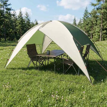vidaXL Camping Tent met Regenhoes Waterdicht 4-persoons, Verzenden, Nieuw, Tot en met 2