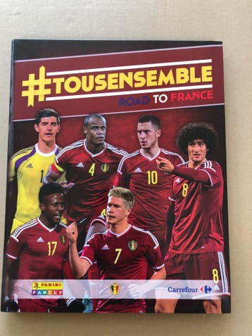 Plaatjes-Album - Road to France - België - EK 2016, Boeken, Ophalen of Verzenden, Zo goed als nieuw, Plaatjesalbum