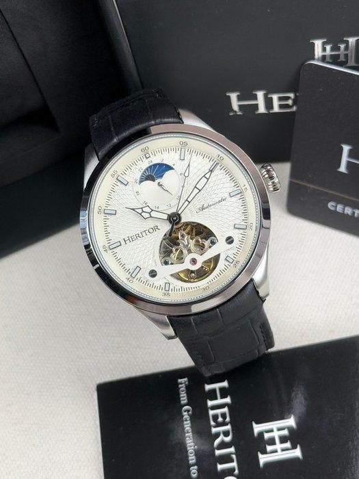 Heritor - Automatic Gregory Semi-Skeleton - Zonder, Sieraden, Tassen en Uiterlijk, Horloges | Heren