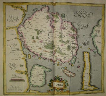 Denemarken - Fionie: het eiland Fyn (Funen), tussen Jutland, Nieuw