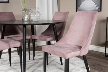 Eetkamerstoel - Olof - Roze - Rib - Jörn, Huis en Inrichting, Stoelen, Verzenden, Nieuw