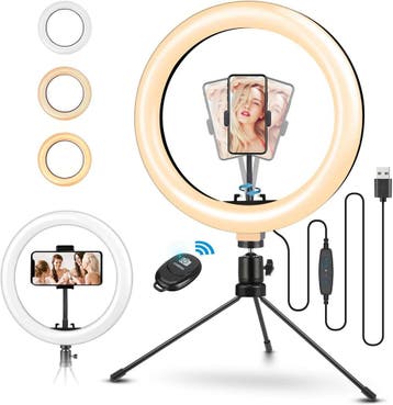 Studio Ringlamp Bluetooth | 31% Korting | Wit, Audio, Tv en Foto, Fotografie | Fotostudio en Toebehoren, Ophalen of Verzenden