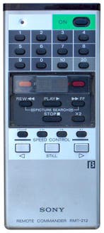Afstandsbediening Sony rmt-212 Betamax, Ophalen of Verzenden, Nieuw, Origineel