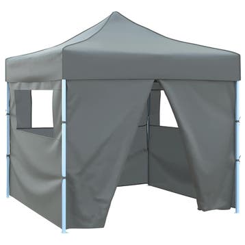 vidaXL Vouwtent pop-up met 4 zijwanden 3x3 m antraciet, Verzenden, Nieuw