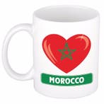I love Marokko mok / beker 300 ml - Marokko versiering, Ophalen of Verzenden, Nieuw