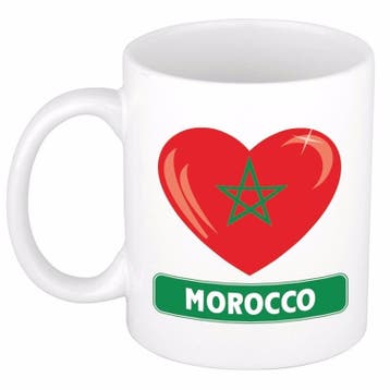 I love Marokko mok / beker 300 ml - Marokko versiering, Ophalen of Verzenden, Nieuw