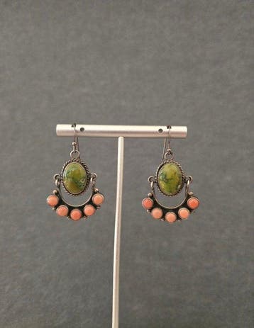 Zonder minimumprijs - Hangoorbellen Zilver Turquoise -, Sieraden, Tassen en Uiterlijk