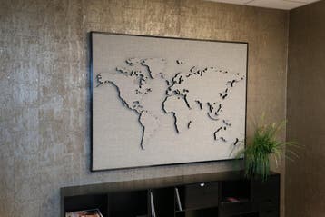 World Map akoestisch schilderij, Overige plaatsen, Ophalen of Verzenden, Nieuw in verpakking, Overige typen
