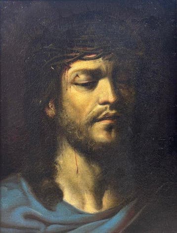 Carlo Dolci (1616-1686), Navolger van - Cristo con corona di