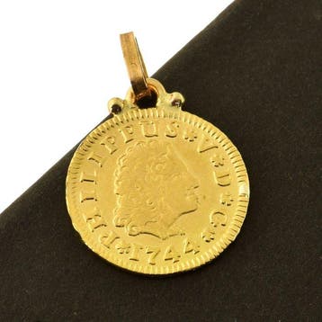 Munthanger - 22 karaat Geel goud