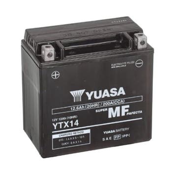 Yuasa AGM YTX14 / 102566 accu 12V, 12Ah, 200A, origineel, Motoren, Verzenden, Nieuw