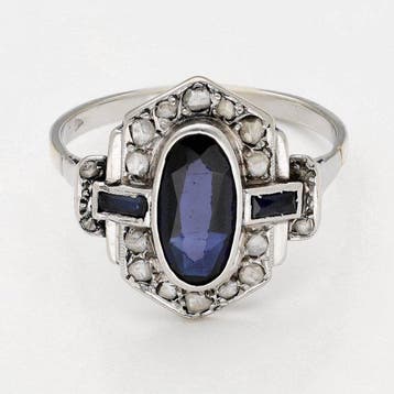 Ring - 18 karaat Witgoud - Diamant, Nieuw