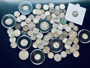 Finland. Lot of 80 coins, various Pennia & Markkaa, Gestempeld