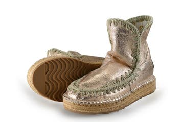 Mou Espadrilles in maat 38 Goud, Kleding | Dames, Mou, Overige kleuren, Verzenden, Zo goed als nieuw