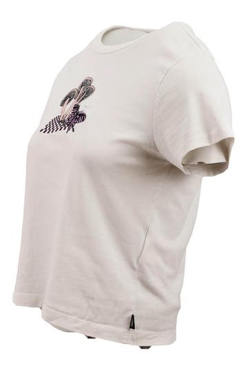 Vans T-shirt in maat M Wit, Kleding | Dames, T-shirts, Vans, Verzenden, Zo goed als nieuw, Wit