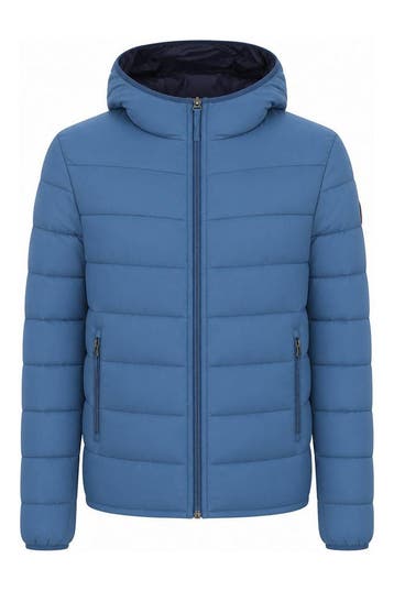Napapijri Jas in maat L Blauw, Kleding | Heren, Verzenden, Zo goed als nieuw, Blauw, Napapijri