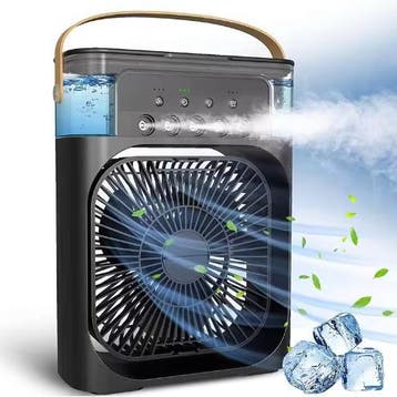 3in1 Luchtkoeler Ventilator USB LED Nachtlicht Bevochtiger, Witgoed en Apparatuur, Ventilatoren, Verzenden, Nieuw