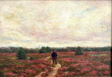 Edgard Farasyn (1858-1938) - Heide Kalmthout met zicht op